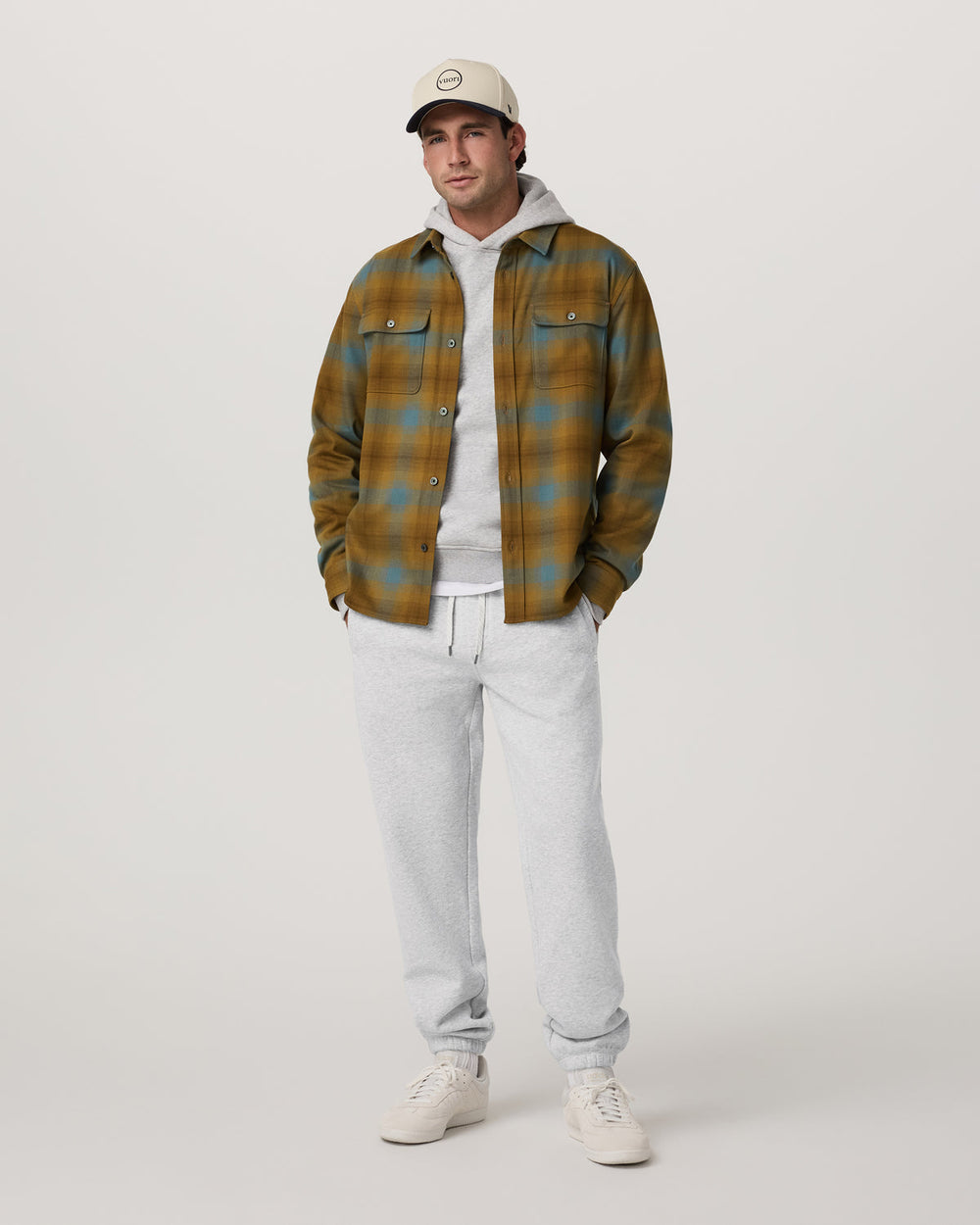 Long Sleeve Flannel Button Down Men's Bluegrass Shirt | Vuori shop