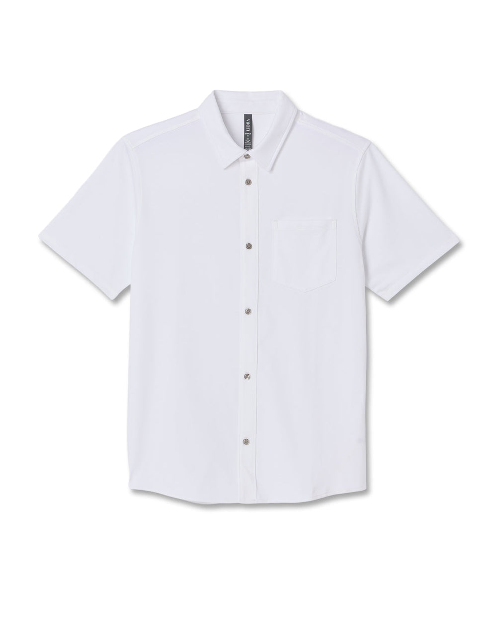 Short Sleeve Knit Oxford Button Down - Classic Fit White | Vuori sale