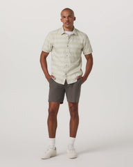 Men's Short Sleeve Plaid Button Down Shirt Sandalwood | Vuori onsale