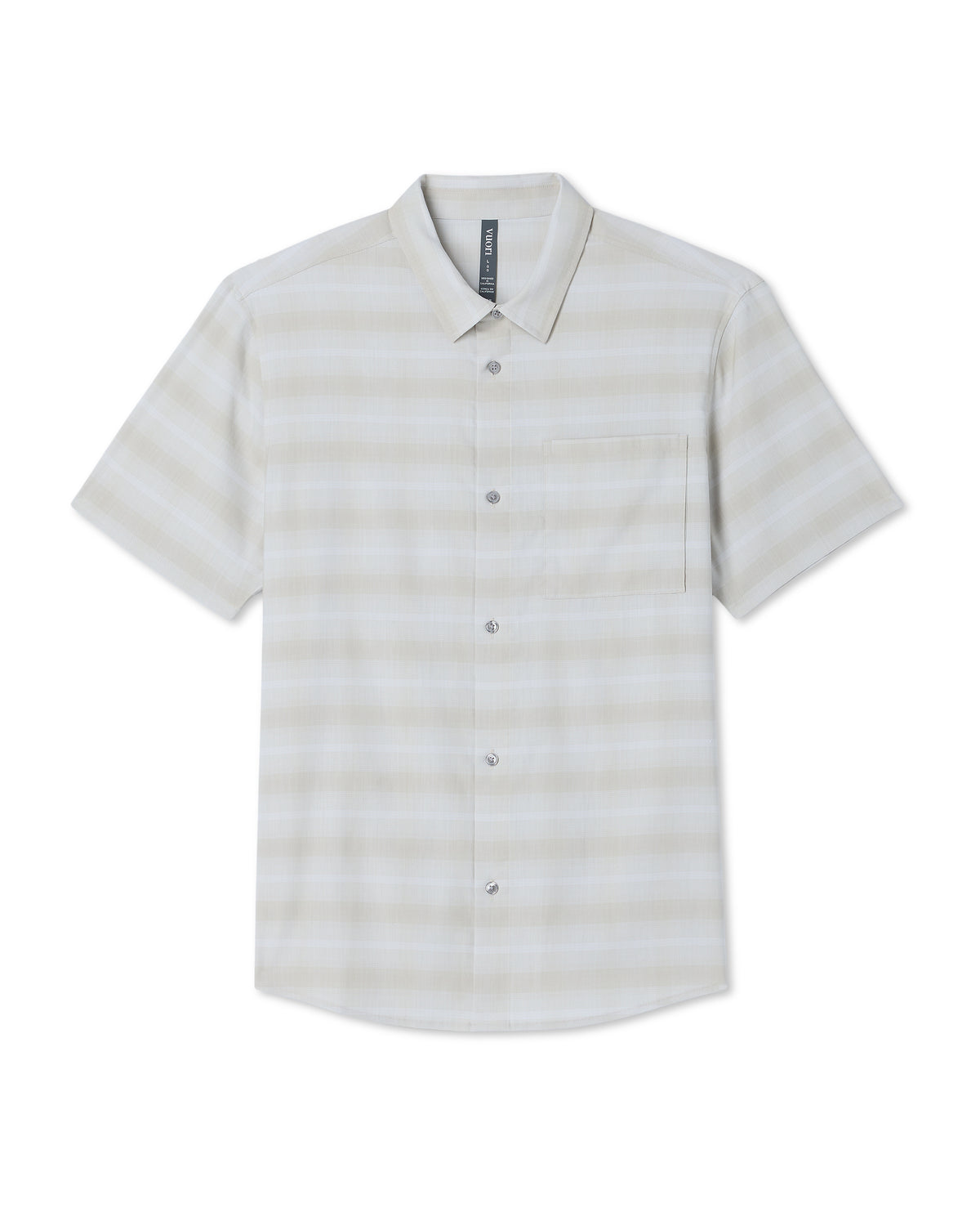 Men's Short Sleeve Plaid Button Down Shirt Sandalwood | Vuori onsale