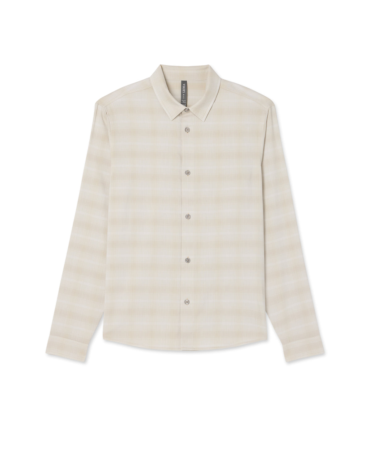 Men's Long Sleeve Plaid Button Down Shirt Sandalwood | Vuori outlet
