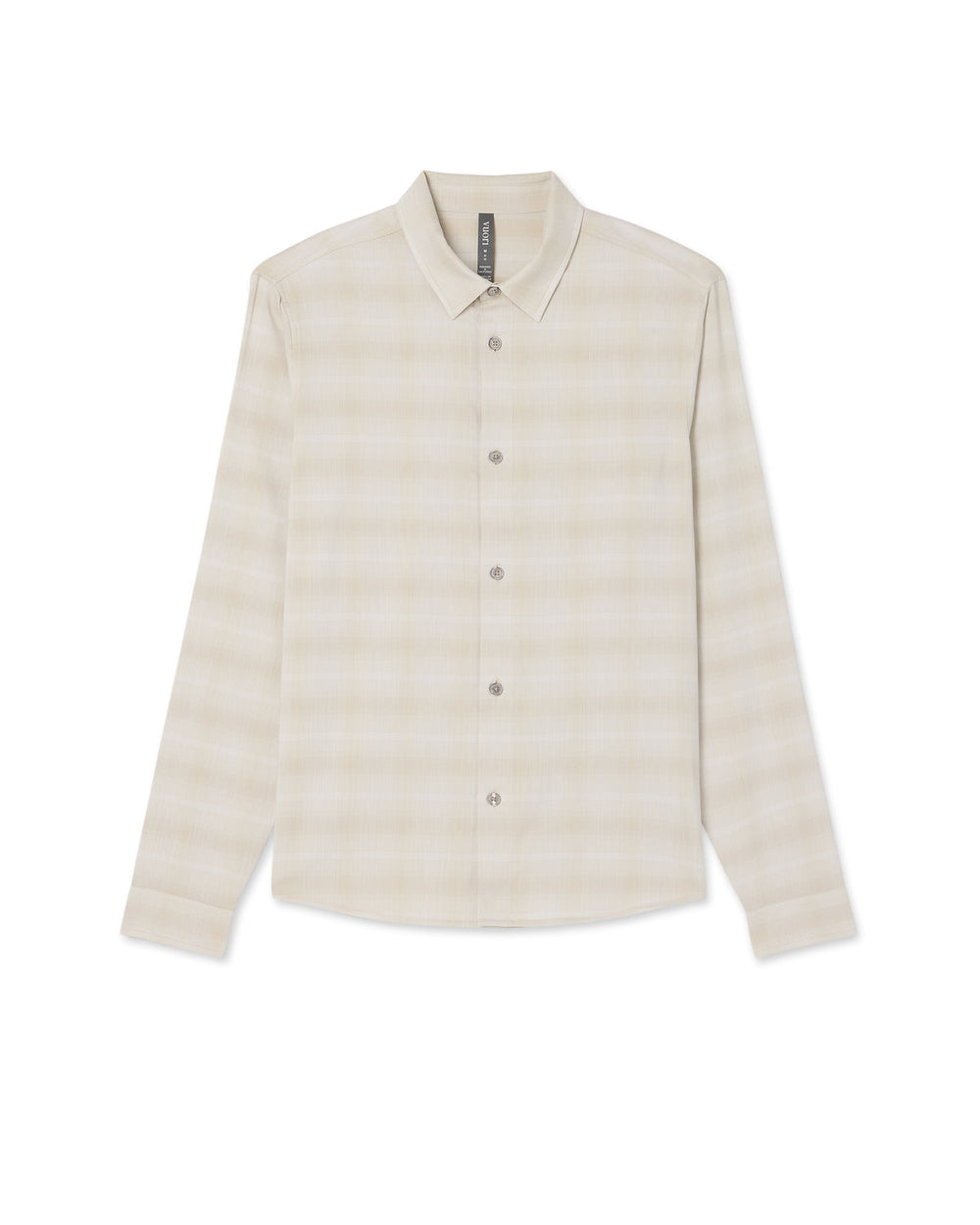 Men's Long Sleeve Plaid Button Down Shirt Sandalwood | Vuori outlet