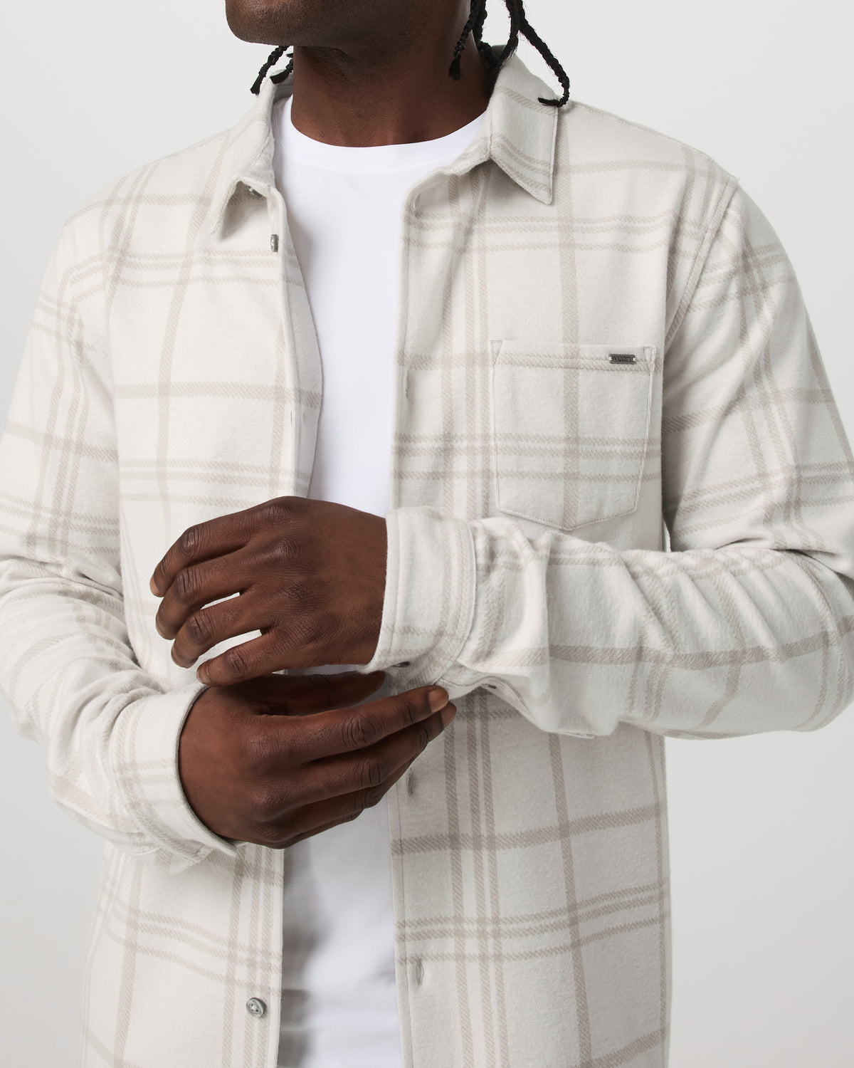 Seaview Plaid Button Down Shirt Men's Dove Shirt | Vuori sale