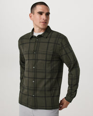 Seaview Plaid Button Down Shirt Dark Oregano Shirt | Vuori for sale