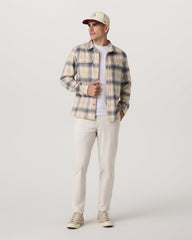 Long Sleeve Flannel Button Down Men's Cavern Grey Shirt | Vuori shop