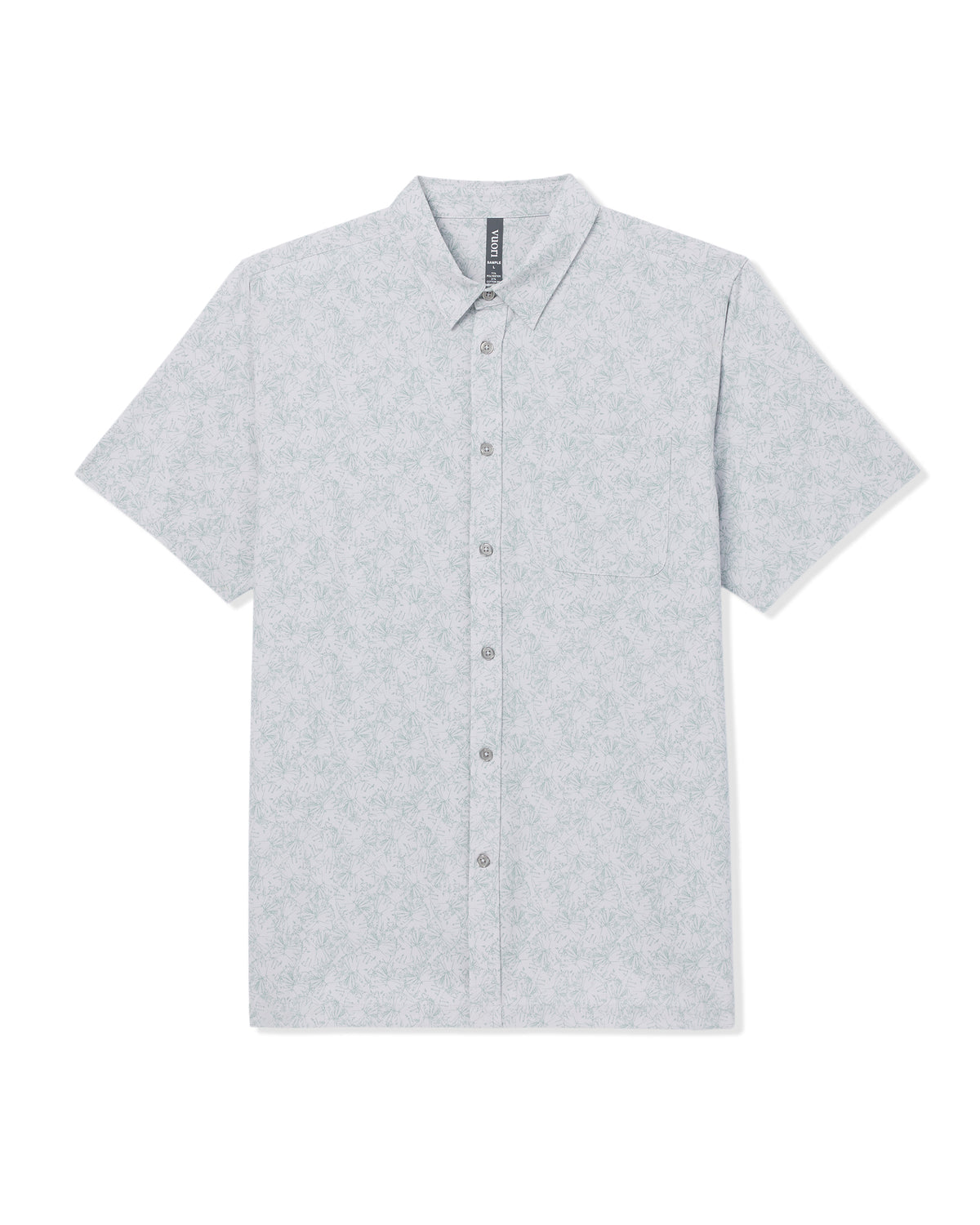 Short Sleeve Bridge Button Down Men's Frost Grey Shirt | Vuori sale