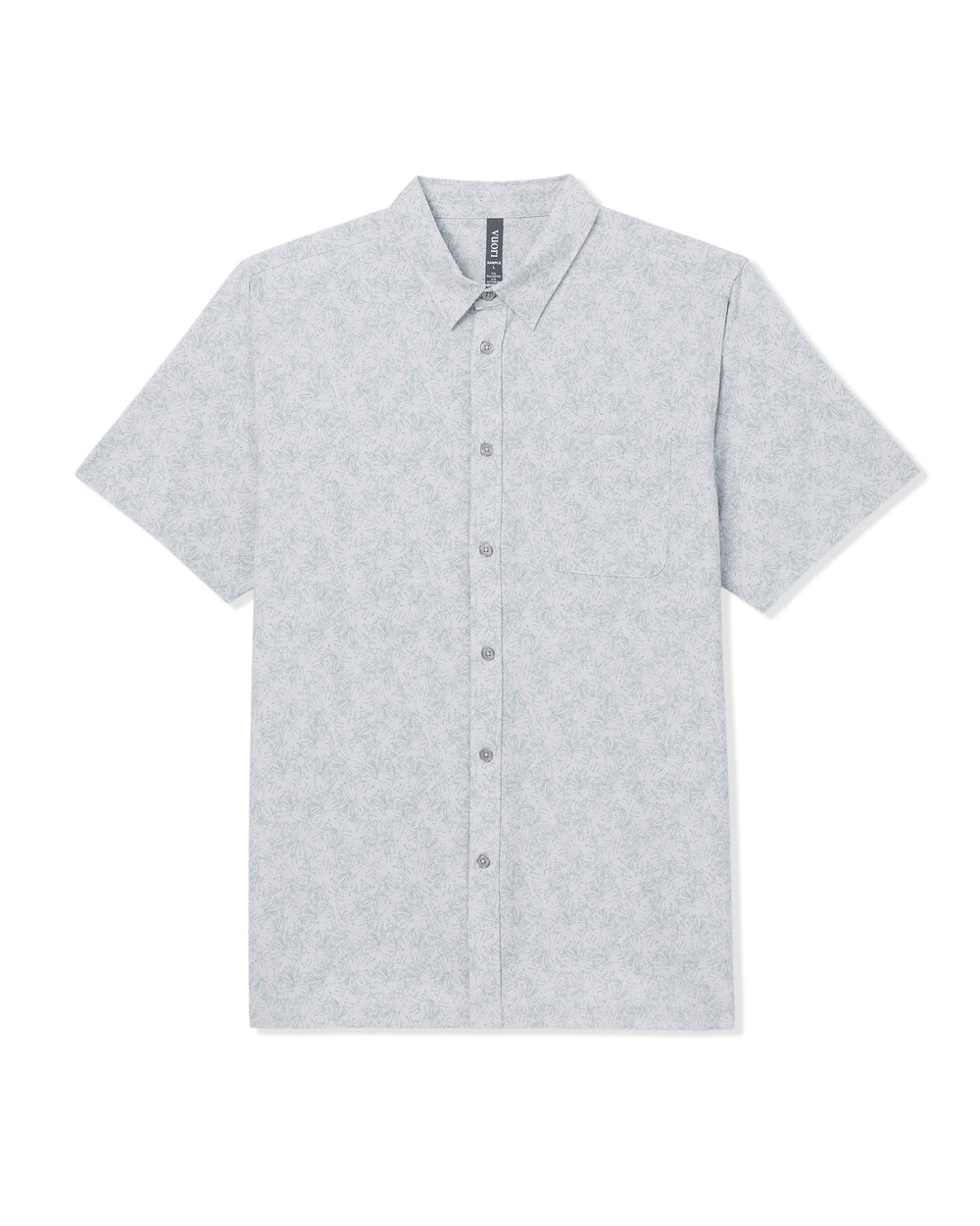 Short Sleeve Bridge Button Down Men's Frost Grey Shirt | Vuori sale