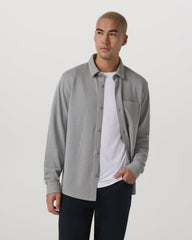 Jeffreys Overshirt Men's Grey Button-Up Shirt | Vuori onsale