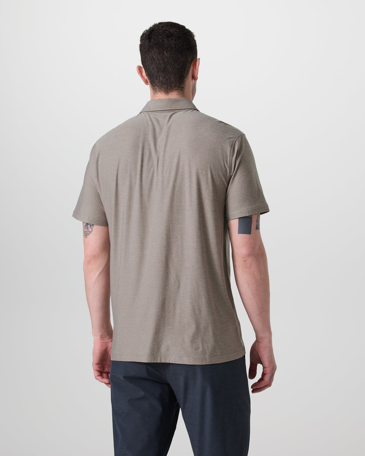 Short Sleeve Strato Button Down Mocha Heather | Vuori discount