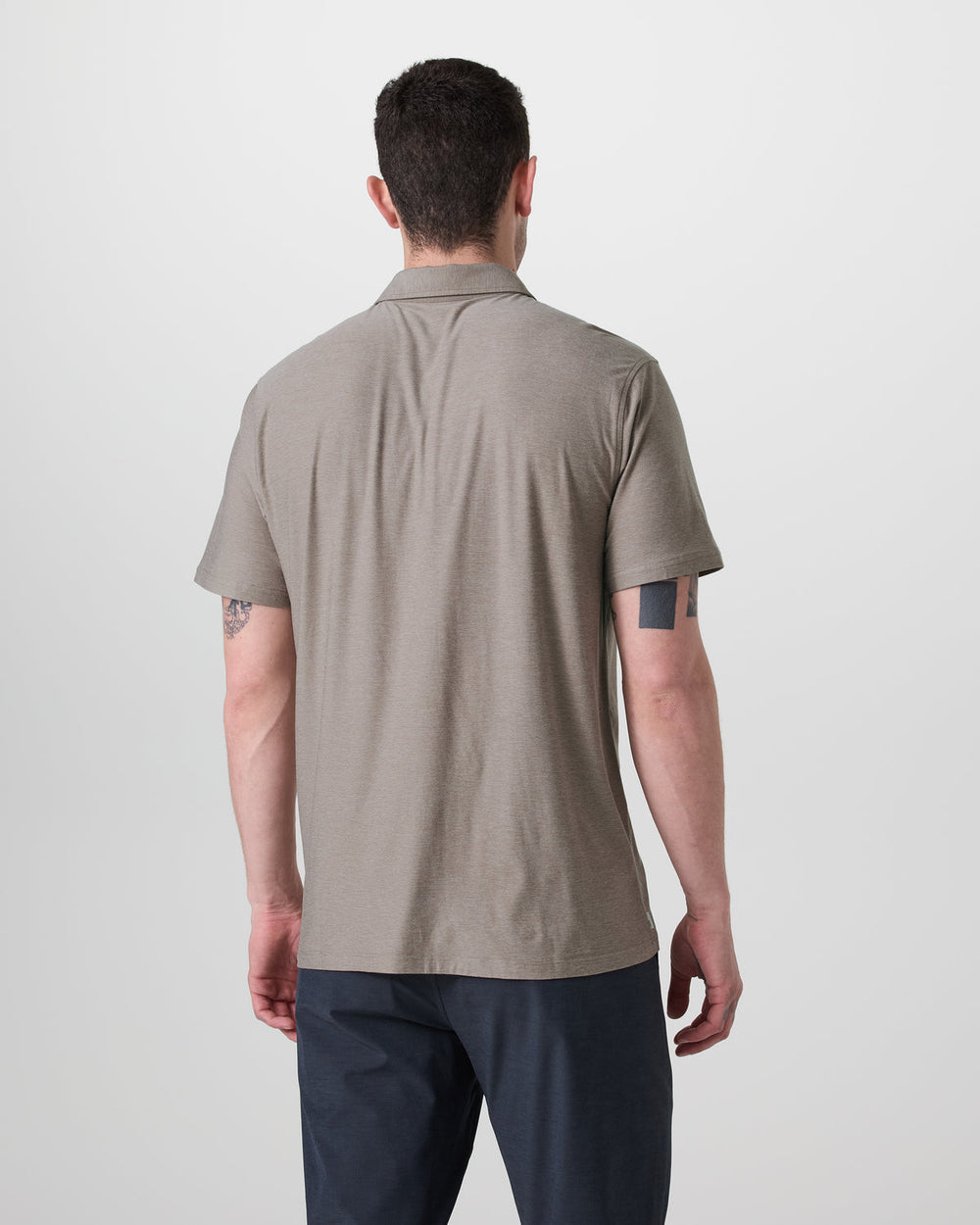 Short Sleeve Strato Button Down Mocha Heather | Vuori discount