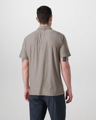 Short Sleeve Strato Button Down Mocha Heather | Vuori discount