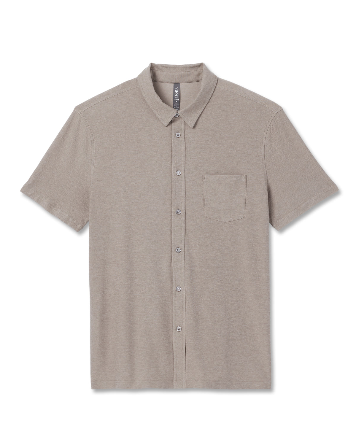 Short Sleeve Strato Button Down Mocha Heather | Vuori discount