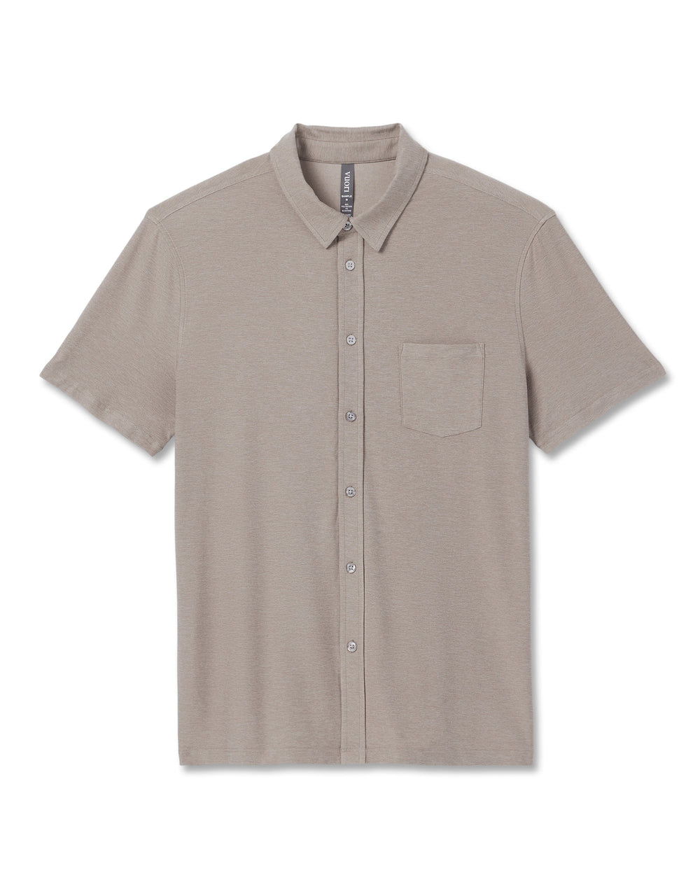 Short Sleeve Strato Button Down Mocha Heather | Vuori discount