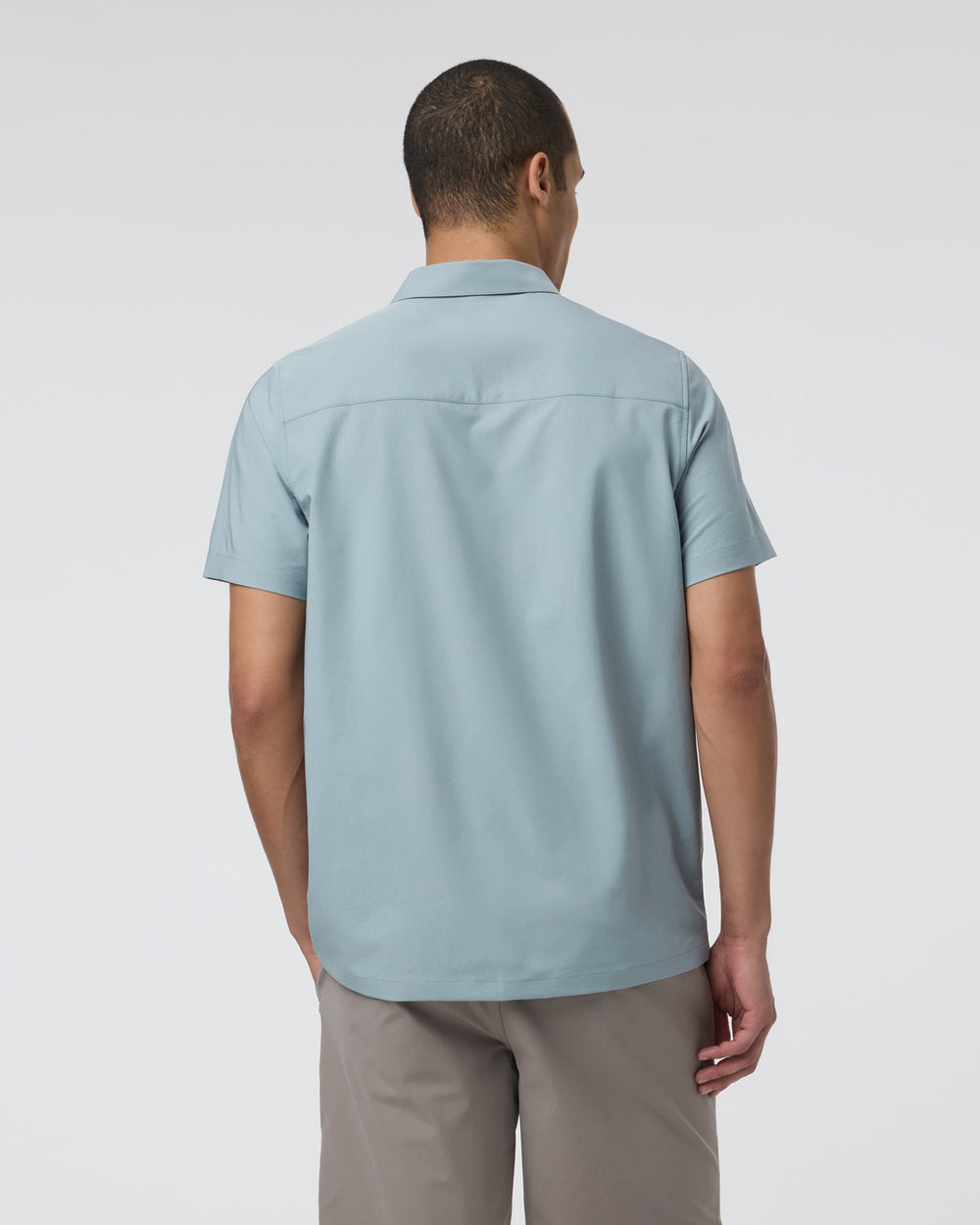 Short Sleeve Manhattan Button Down Men's Mist Shirt | Vuori onsale