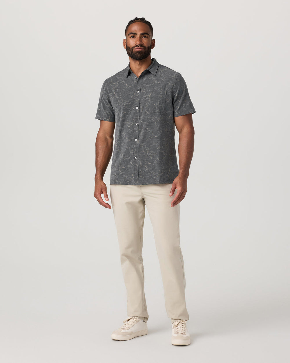 Short Sleeve Bridge Button Down Men's Root Shirt | Vuori online