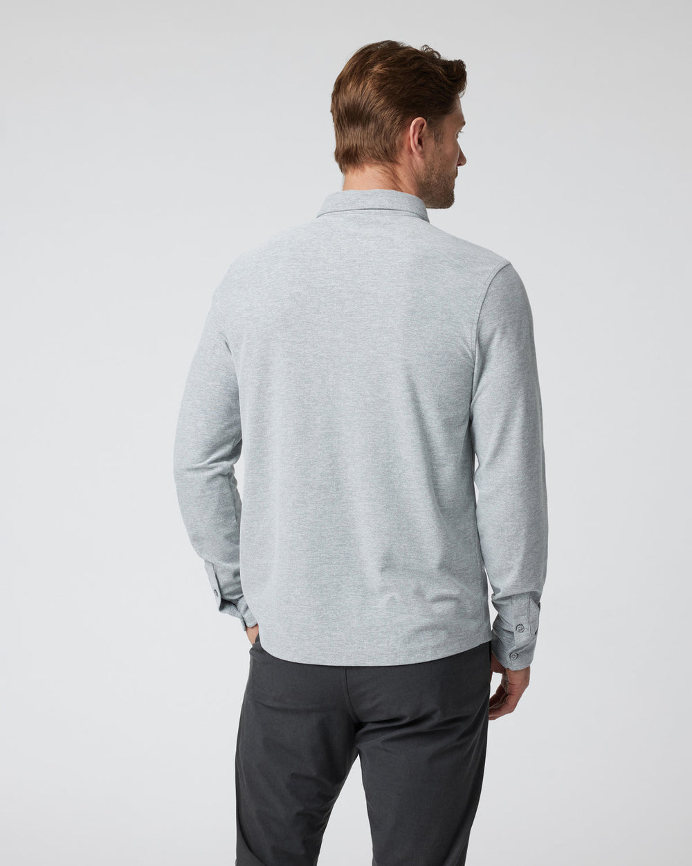Long Sleeve Ace Button-Down Grey Button Down Shirt | Vuori sale