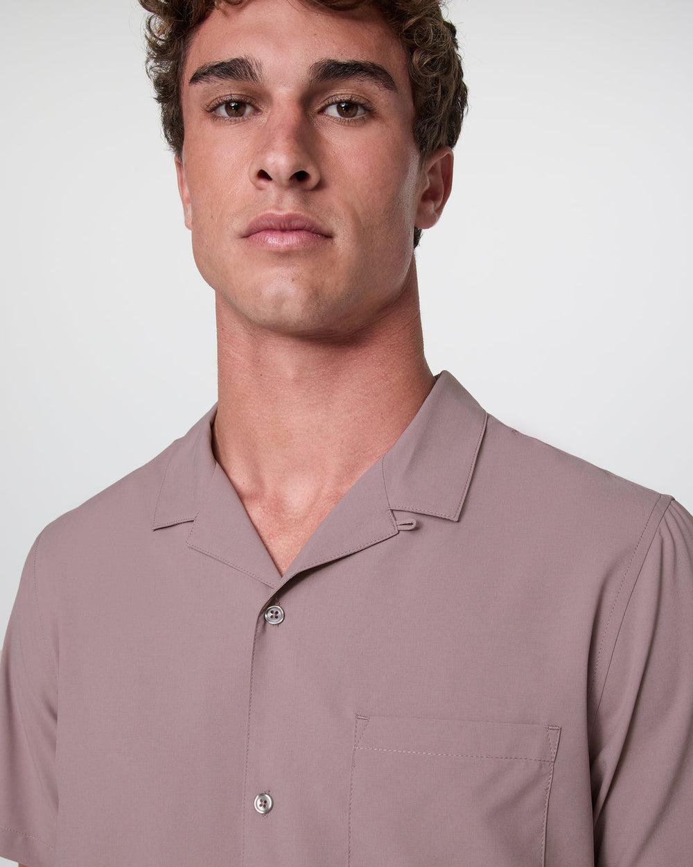 Seaport Button Down Men's Dark Umber Short Sleeve | Vuori onsale