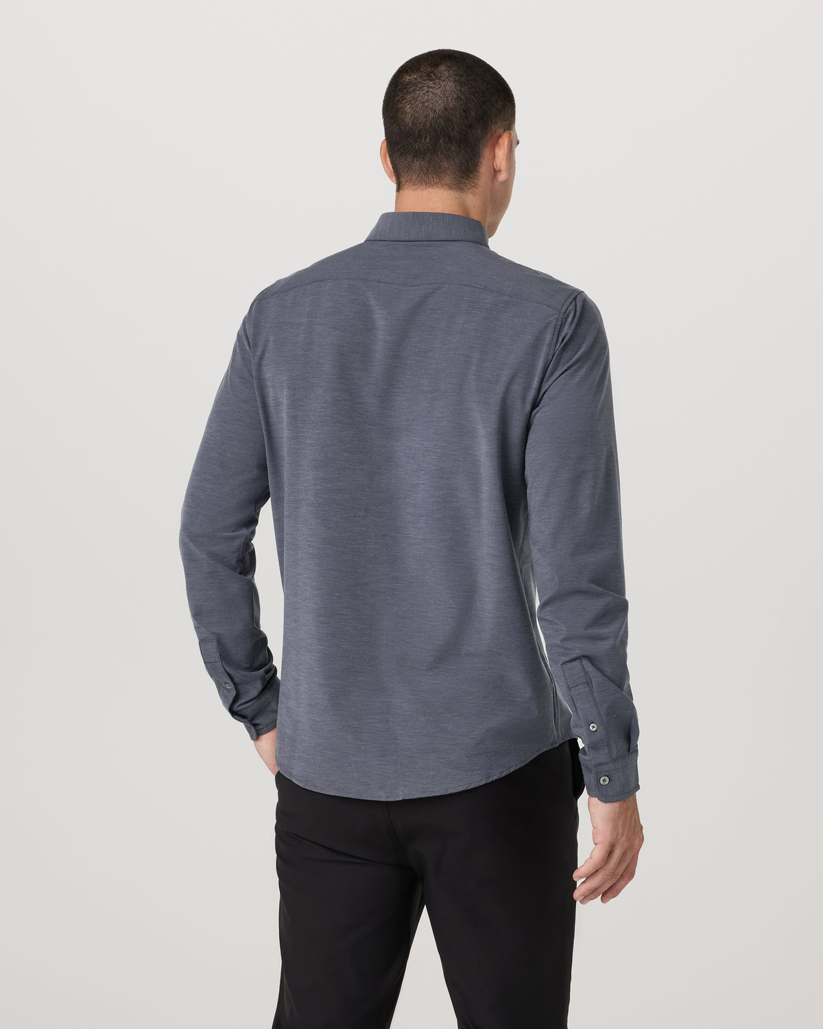 Long Sleeve Bridge Button Down Men's Moonlight Shirt | Vuori for sale