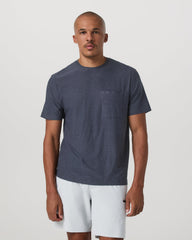 Short Sleeve Strato Pocket Tee-Relaxed Fit Dark Azure Heather | Vuori onsale