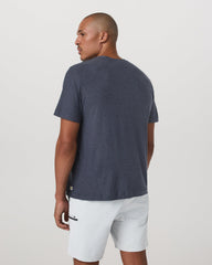 Short Sleeve Strato Pocket Tee-Relaxed Fit Dark Azure Heather | Vuori onsale