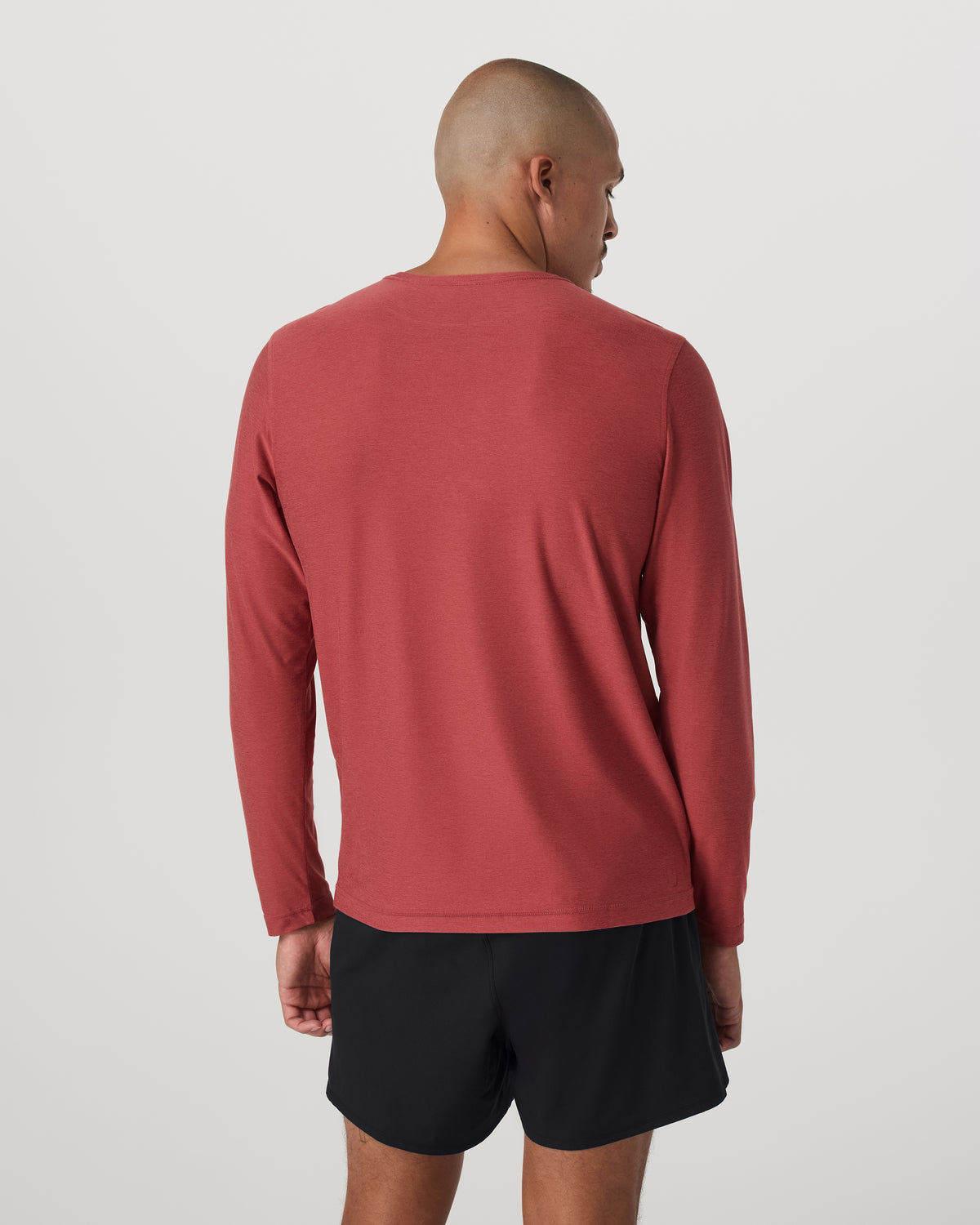 Long Sleeve Strato Tech Tee Fire Heather Workout Shirt | Vuori discount