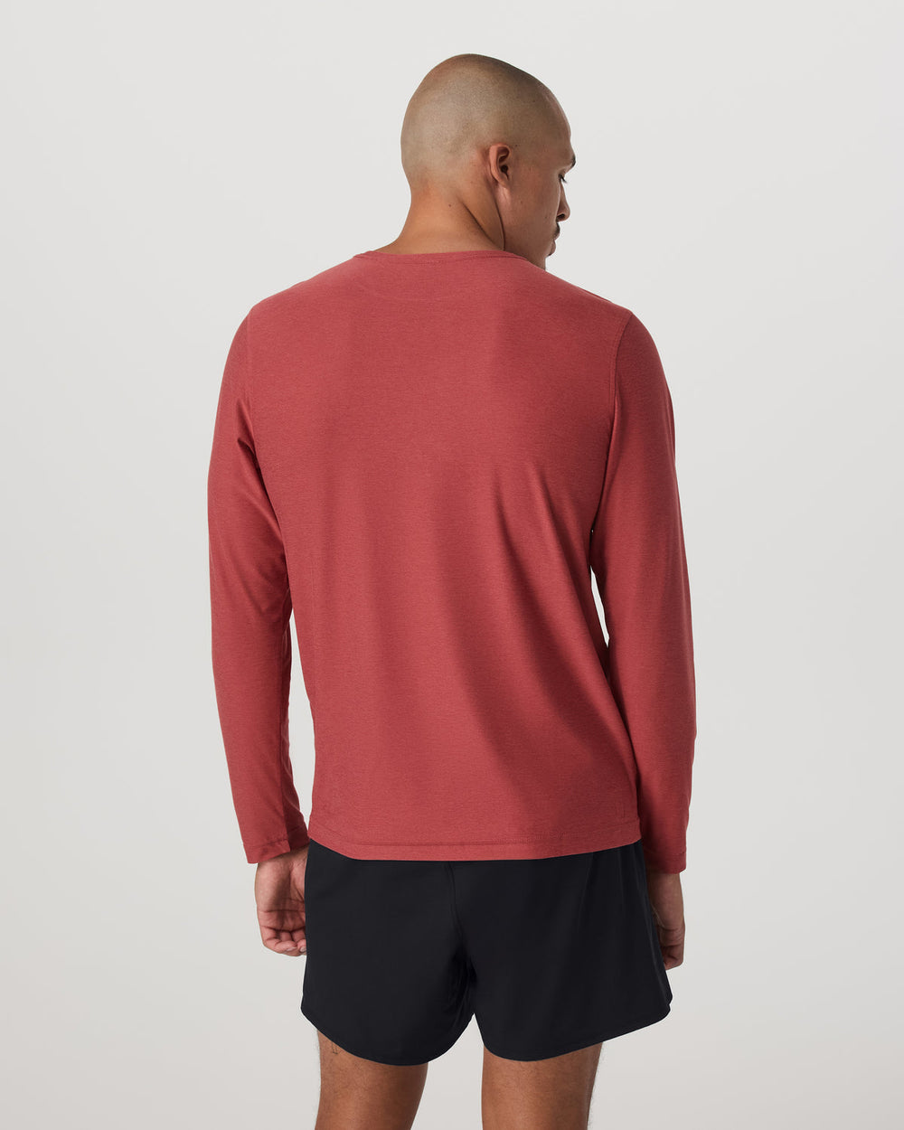 Long Sleeve Strato Tech Tee Fire Heather Workout Shirt | Vuori discount
