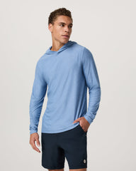 Strato Tech Hoodie Men's Isle Blue Heather Hoodie | Vuori for sale