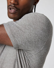Strato Tech Tee Heather Grey Men's Tech Shirt | Vuori online