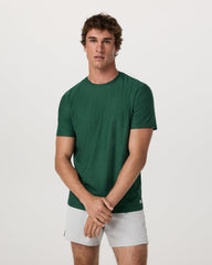 Strato Tech Tee Men's Viridian Heather Performance Shirt | Vuori sale