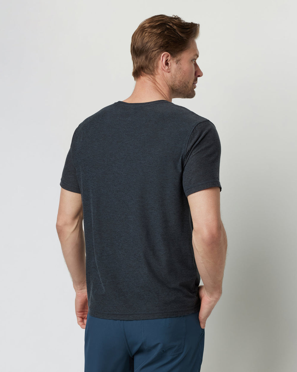 Strato Tech Tee Men's Charcoal Moisture Wicking Shirt | Vuori online