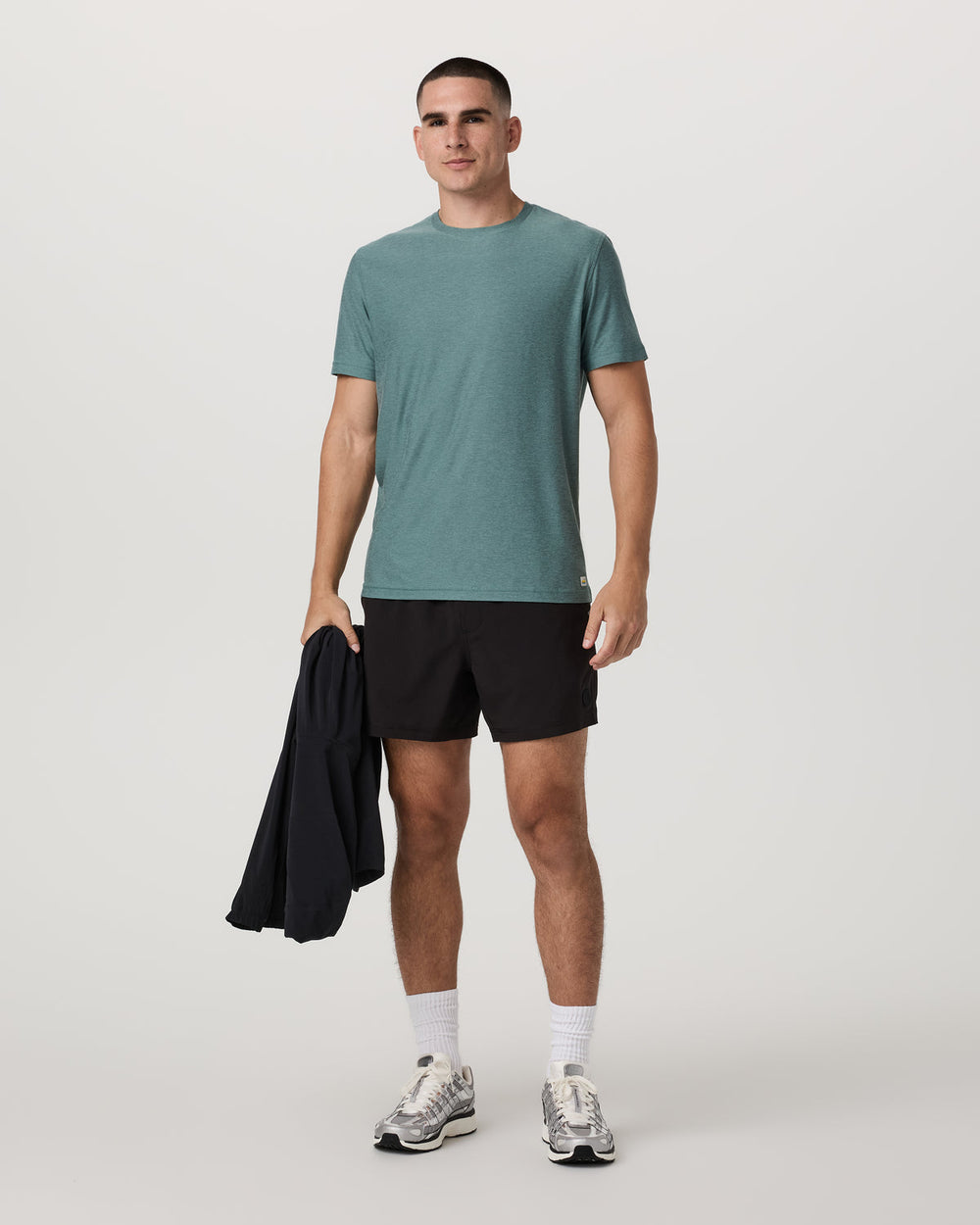 Strato Tech Tee Men's Bluegrass Heather T-Shirt | Vuori discount