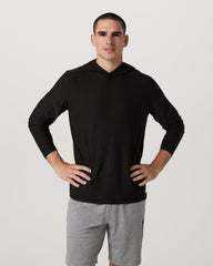 Strato Tech Hoodie Men's Black Long Sleeve Hoodie | Vuori shop