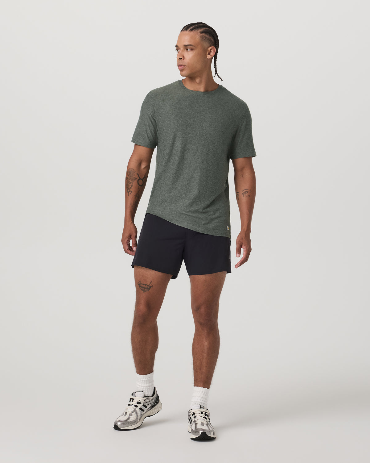 Strato Tech Tee Men's River Rock Heather T-Shirt | Vuori sale