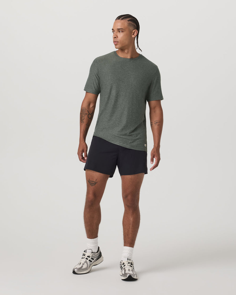 Strato Tech Tee Men's River Rock Heather T-Shirt | Vuori sale
