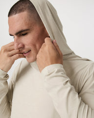 Strato Tech Hoodie Men's Mushroom Heather Hoodie | Vuori onsale