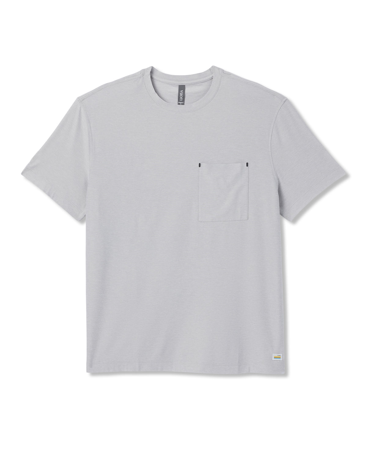 Short Sleeve Strato Pocket Tee - Relaxed Fit Platinum Heather | Vuori for sale