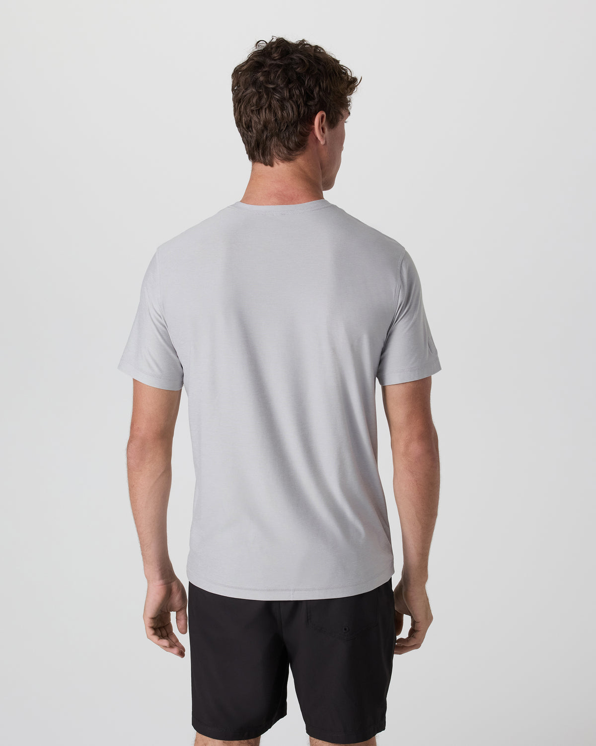Strato Tech Tee Platinum White Tech Workout Shirt | Vuori online