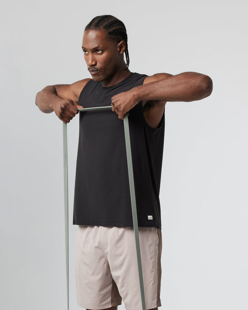 Strato Muscle Tee Men's Black Muscle Shirt | Vuori discount