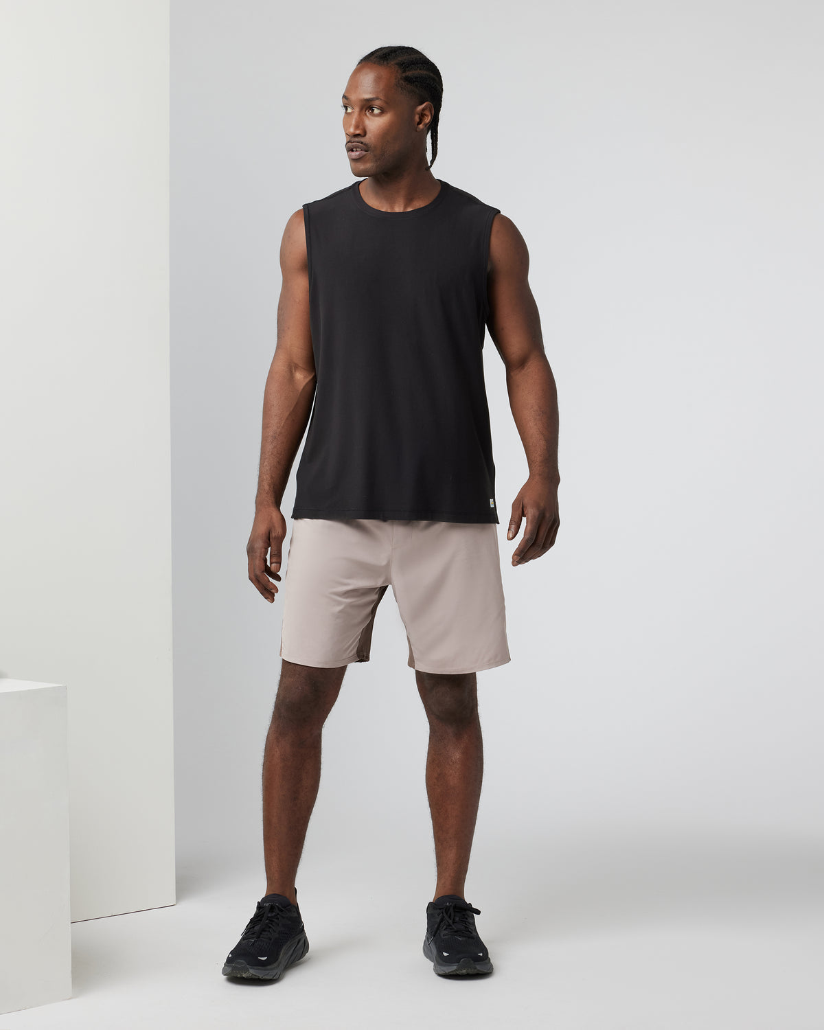 Strato Muscle Tee Men's Black Muscle Shirt | Vuori discount