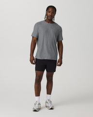 Short Sleeve Strato Tech Tee - Relaxed Fit Heather Grey | Vuori for sale