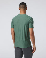 Strato Tech Tee Men's Sea Pine Heather Workout Shirt | Vuori online