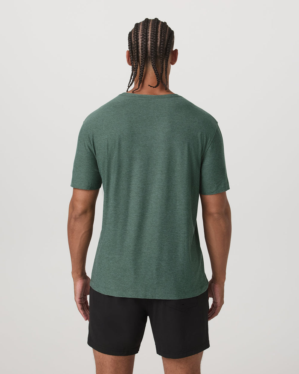 Short Sleeve Strato Tech Tee-Relaxed Fit Agate Green Heather | Vuori discount