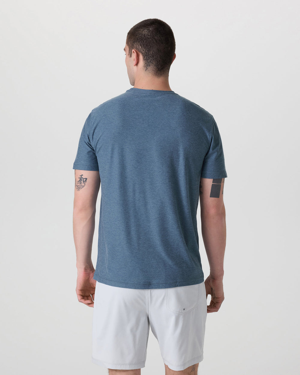 Strato Tech Tee Men's Pool Blue Workout Shirt | Vuori sale