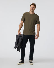 Strato Tech Tee Men's Moss Green Workout Shirt | Vuori discount