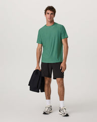 Strato Tech Tee Men's Hedge Green Workout Shirt | Vuori outlet