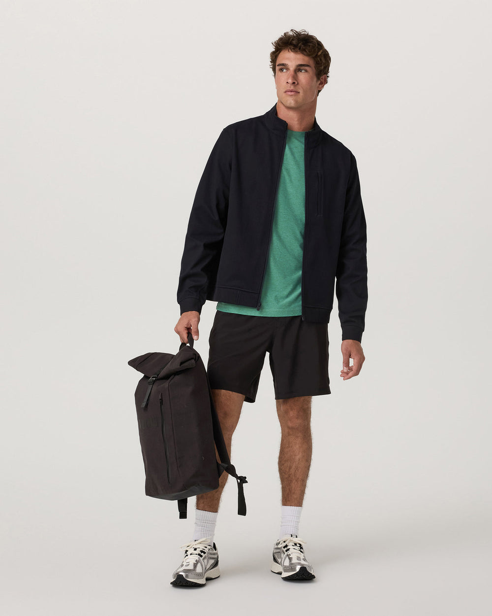 Strato Tech Tee Men's Hedge Green Workout Shirt | Vuori outlet