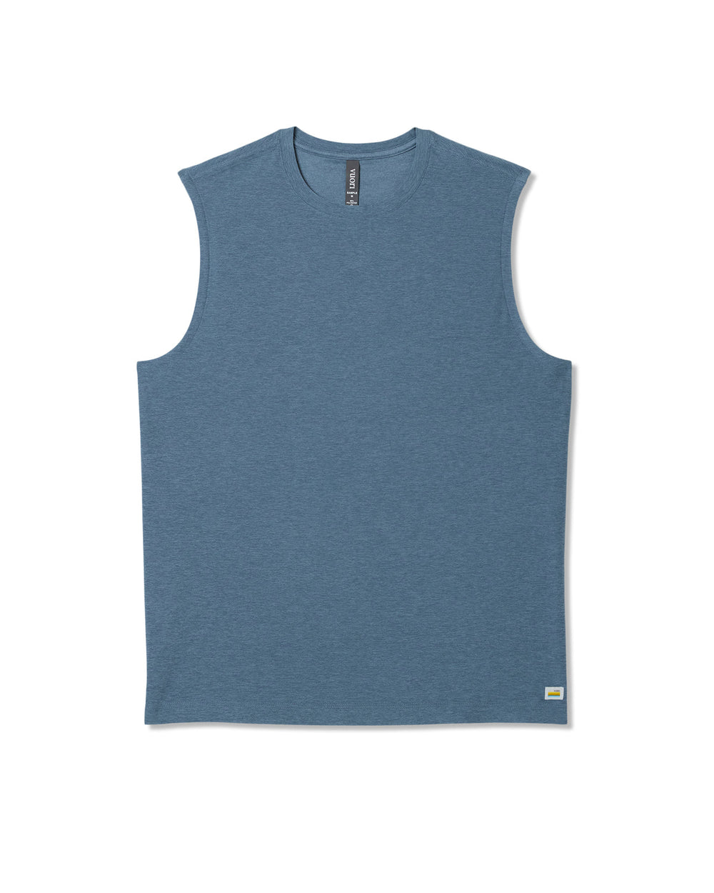 Strato Muscle Tee Men's Pool Blue Heather Tank Top | Vuori for sale