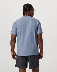 Men's Short Sleeve Strato Pocket Tee - Relaxed Chambray | Vuori online