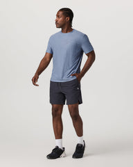 Men's Short Sleeve Strato Pocket Tee - Relaxed Chambray | Vuori online