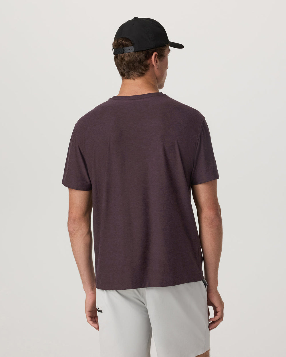 Short Sleeve Strato Pocket Tee - Relaxed Fit Raisin Heather | Vuori discount